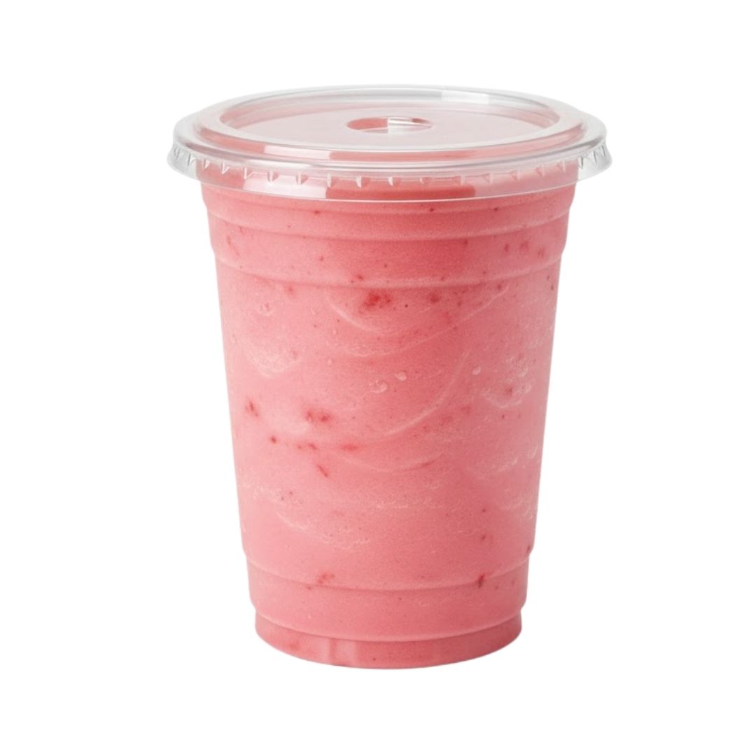 Vaso PET 14 oz – 98 mm con Tapa Plana con Hueco