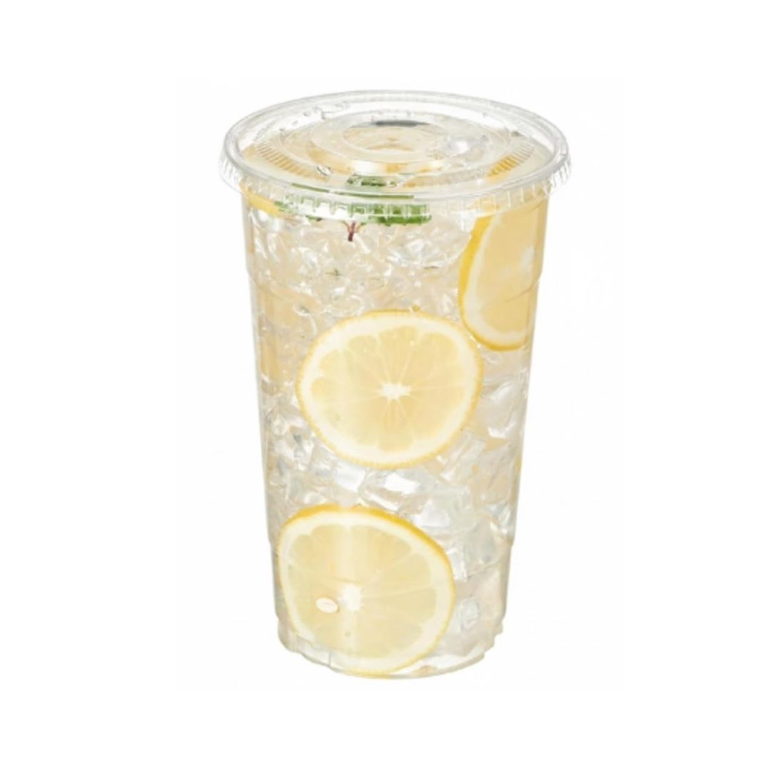 Vaso PET 20 oz – 98 mm con Tapa Plana con Hueco