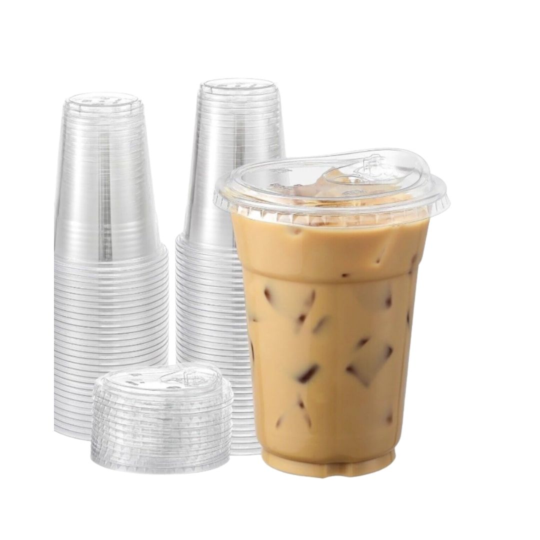 Vaso PET 12 oz con Tapa de Pico