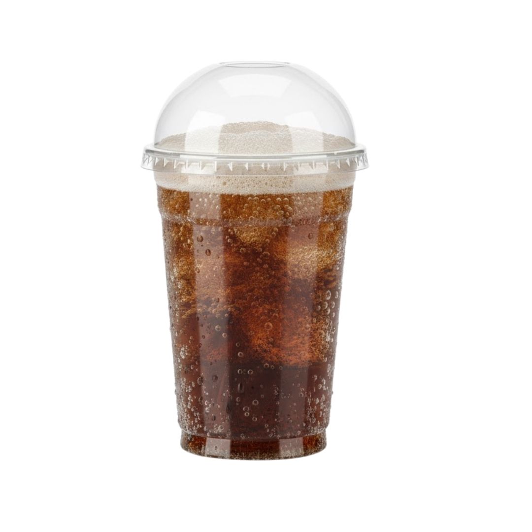 Vaso PET 20 oz con Tapa Domo con Hueco (HYPLAS)